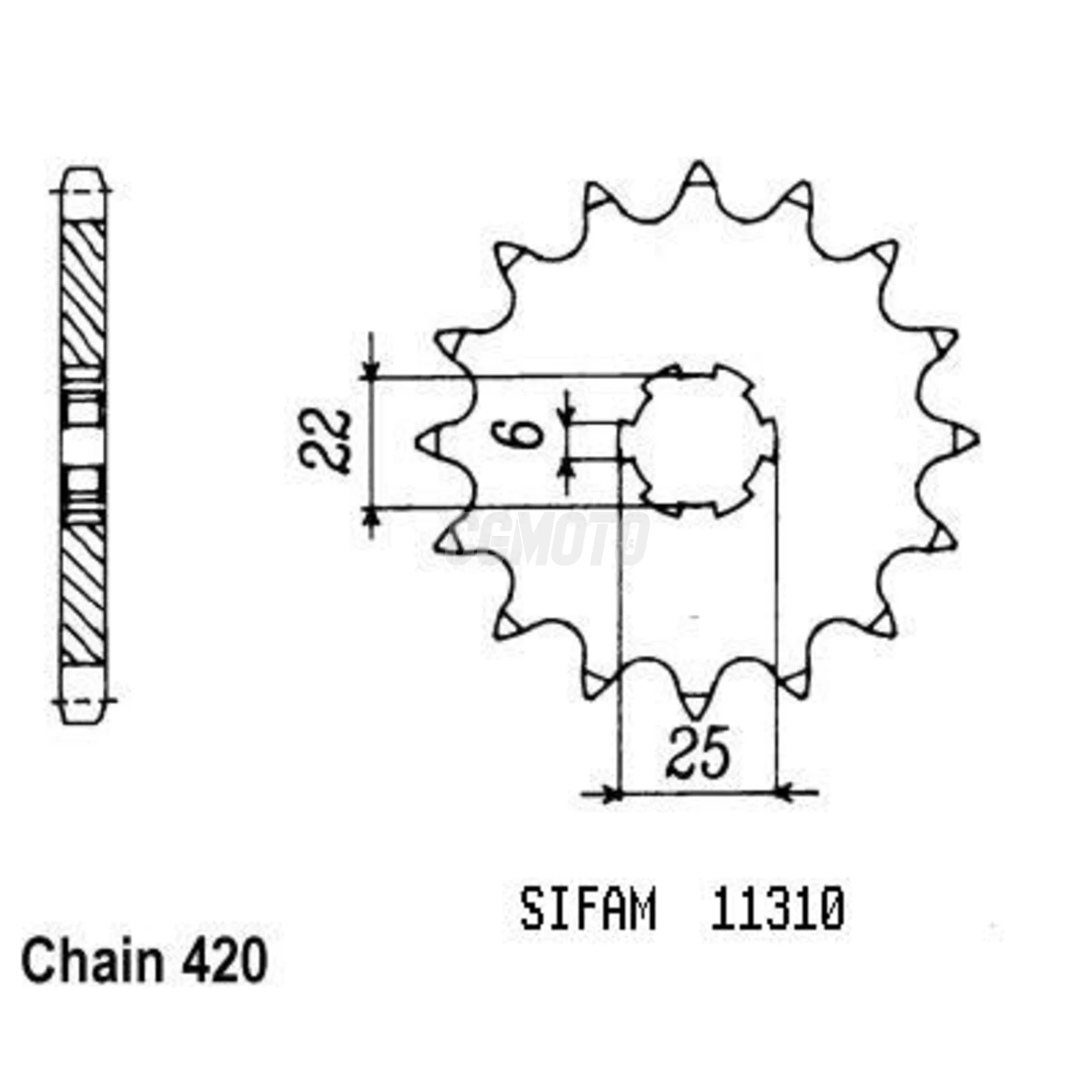 Pignon Mtx 50 83-85