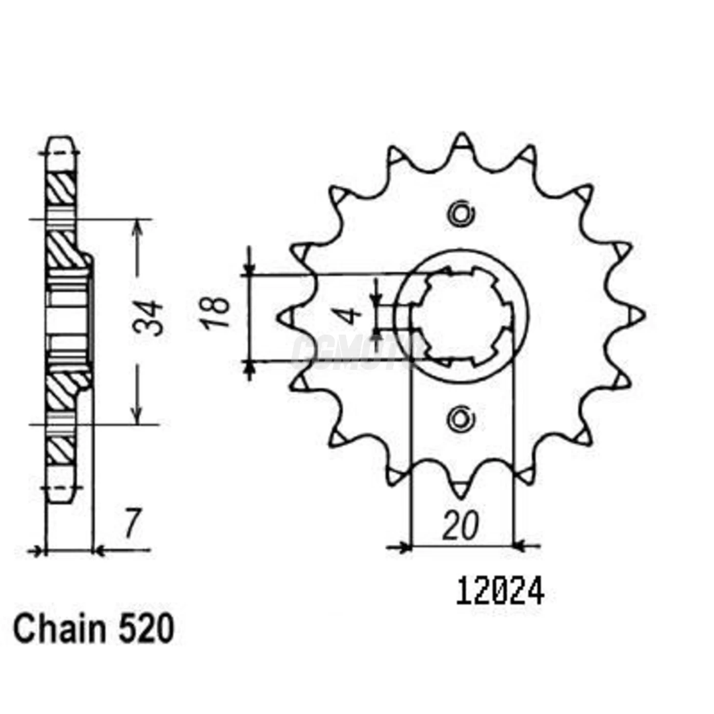 Pignon Mtx 125 R 83-94