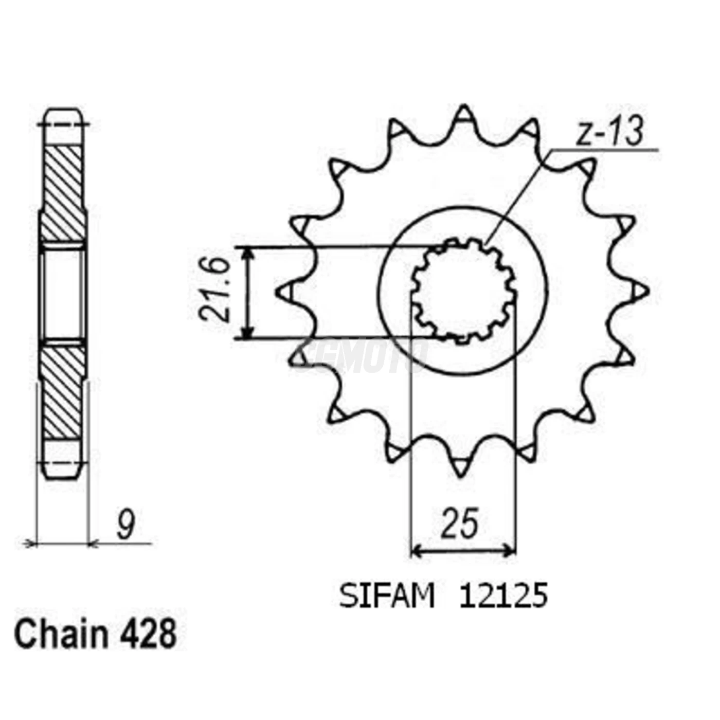 Pignon Sr 500 91-95