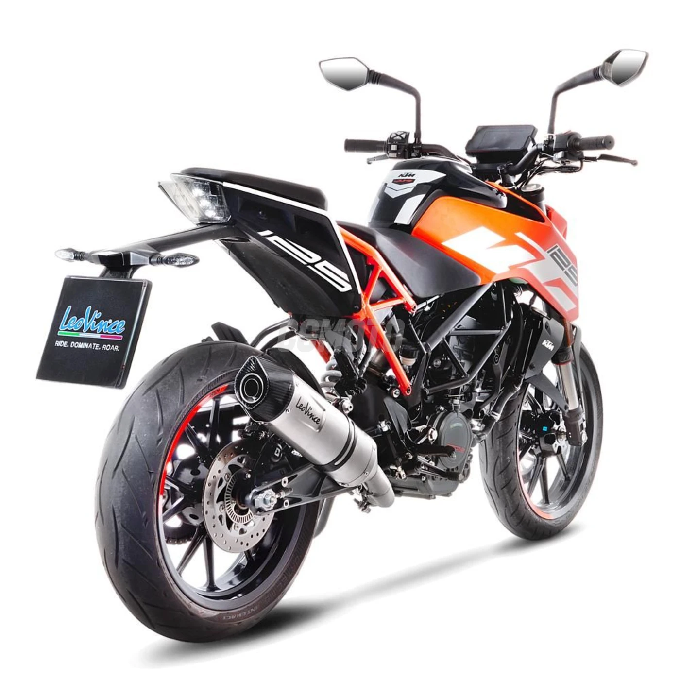 SBK LV ONE EVO KTM DUKE 125/RC 125 - DUKE 390/RC 390 INOX SLIP-ON