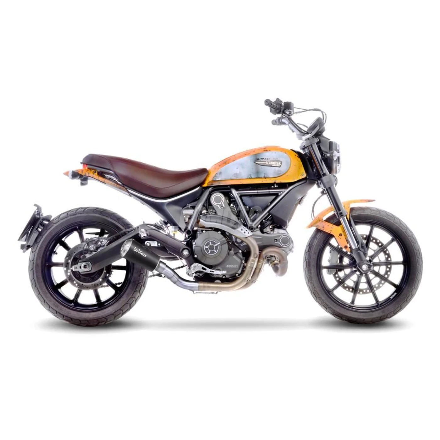 SBK LV-10 BLACK DUCATI SCRAMBLER 800 ICON/CLASSIC SLIP-ON