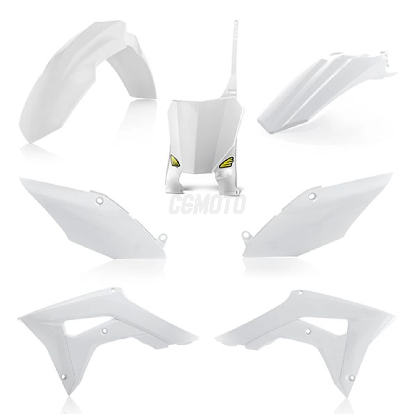 Kit plastique 5 elements HONDA CRF450R 17 - Blanc