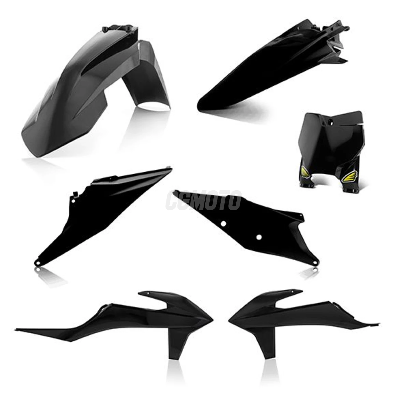 Kit plastique 5 elements KTM SX/SXF 19 - Noir