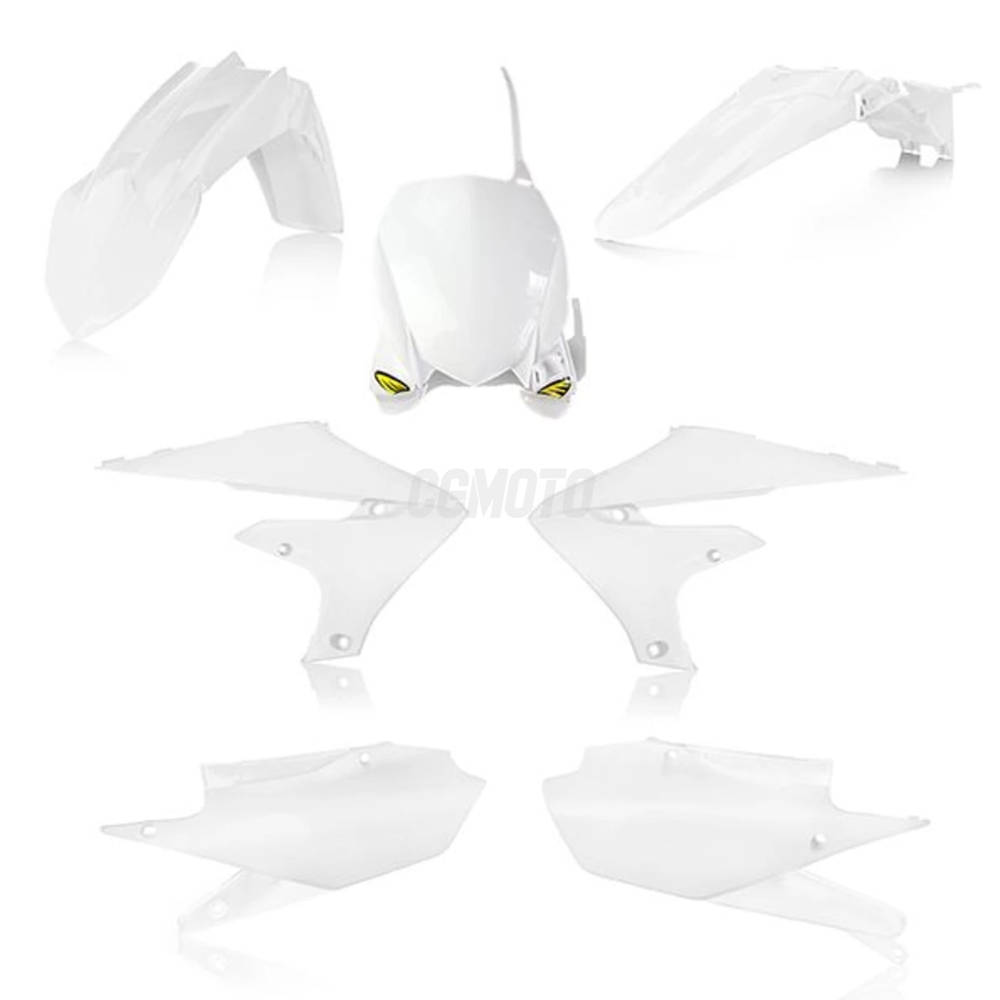 Kit plastique 5 elements YAMAHA YZF450 18 - Blanc