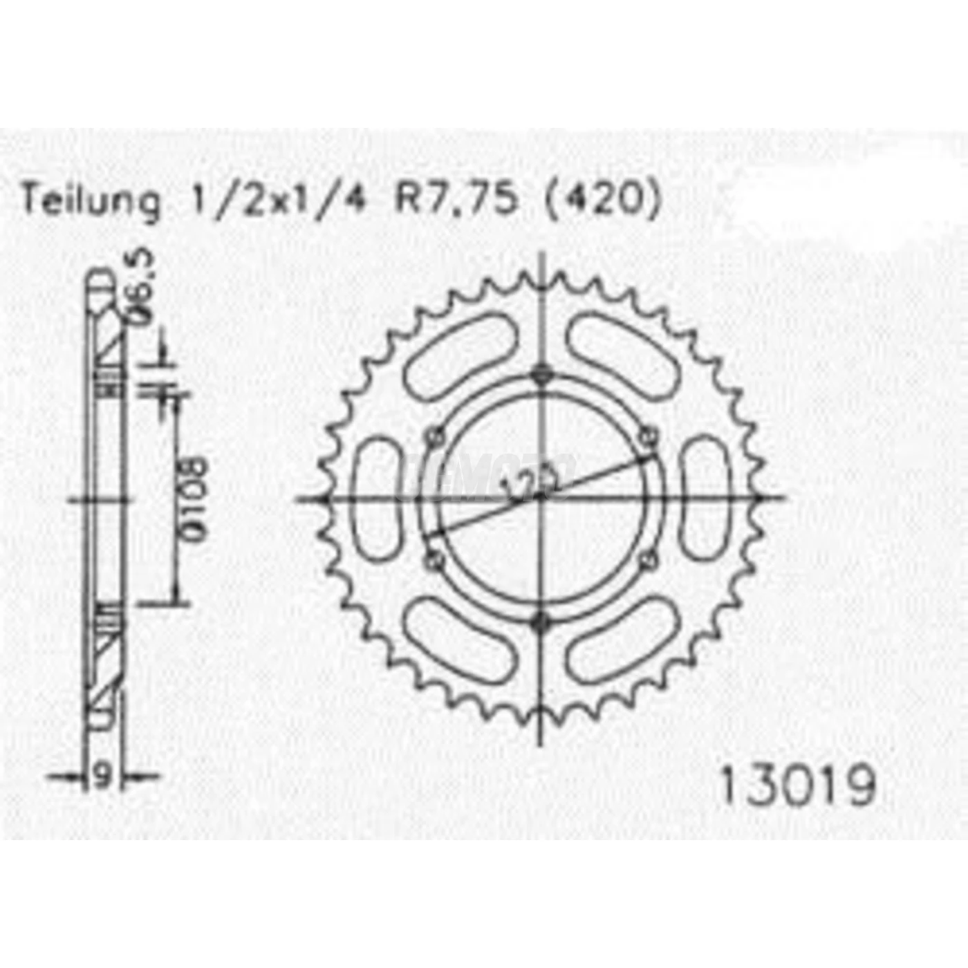 Couronne Derbi 50 Gpr 98