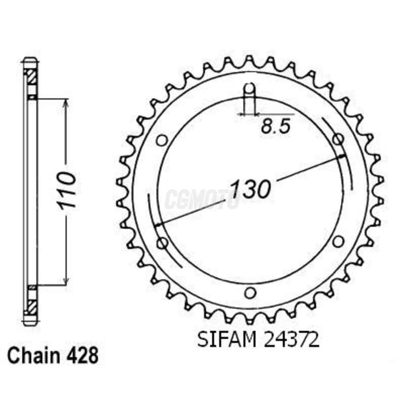 Couronne Tzr 125 R 94-96