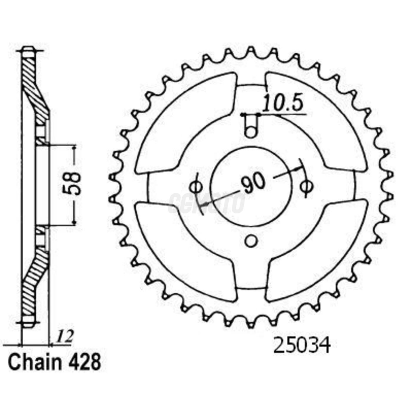 Couronne Nx 125 Italie 89-98