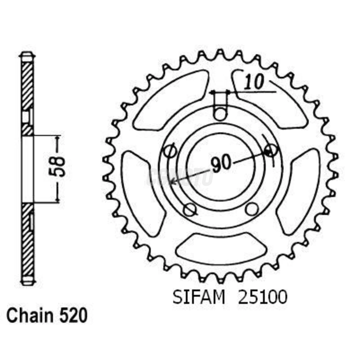 Couronne Nsr 125 90-98