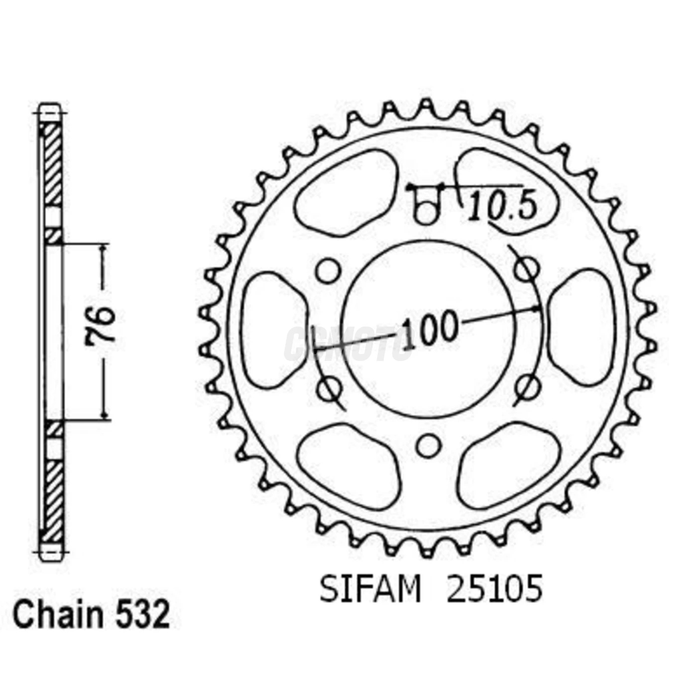 Couronne Gsx-r 1100 W 93-94