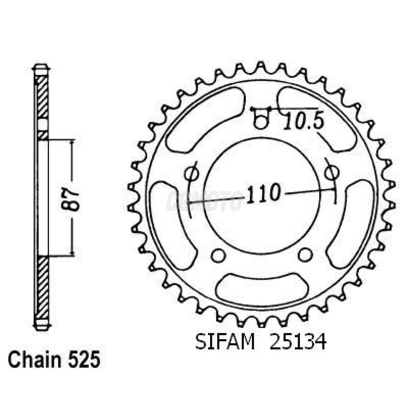 Couronne Suzuki Sv 650 S 99-01