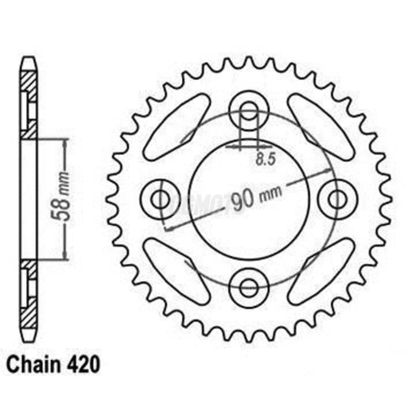 Couronne Anf 125 Innova 03-