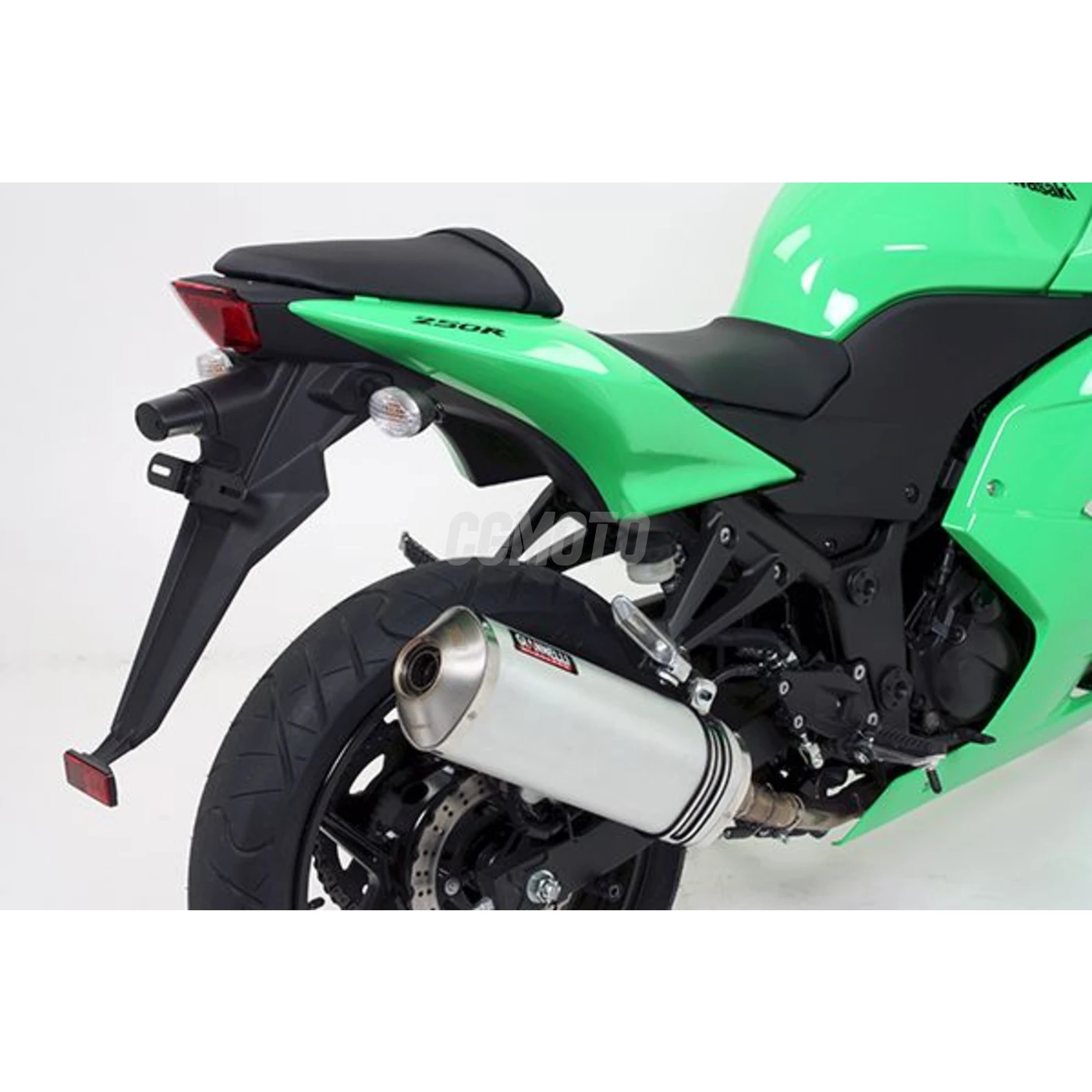 Silencieux Alu NINJA 250 R 2009/2010 Slip-on Embout Carbone E13