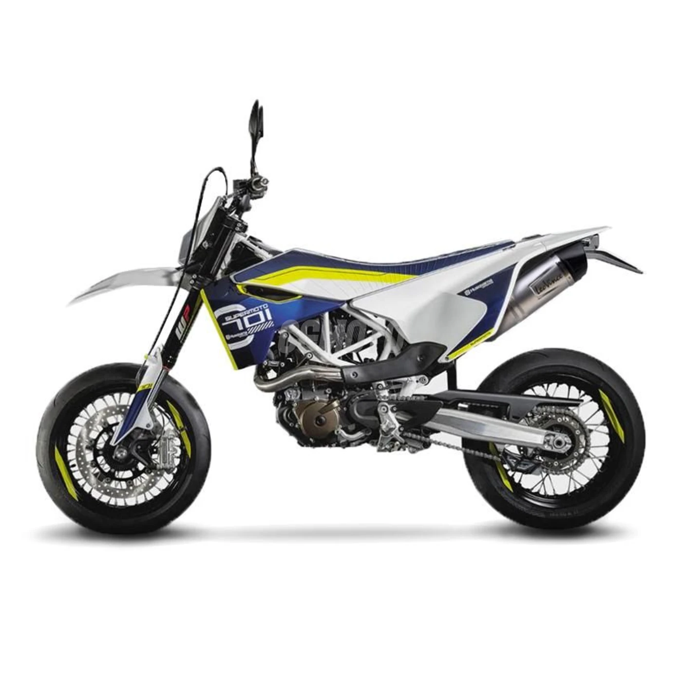 SBK LV ONE EVO HUSQVARNA 701 SUPERMOTO/ENDURO INOX SLIP-ON