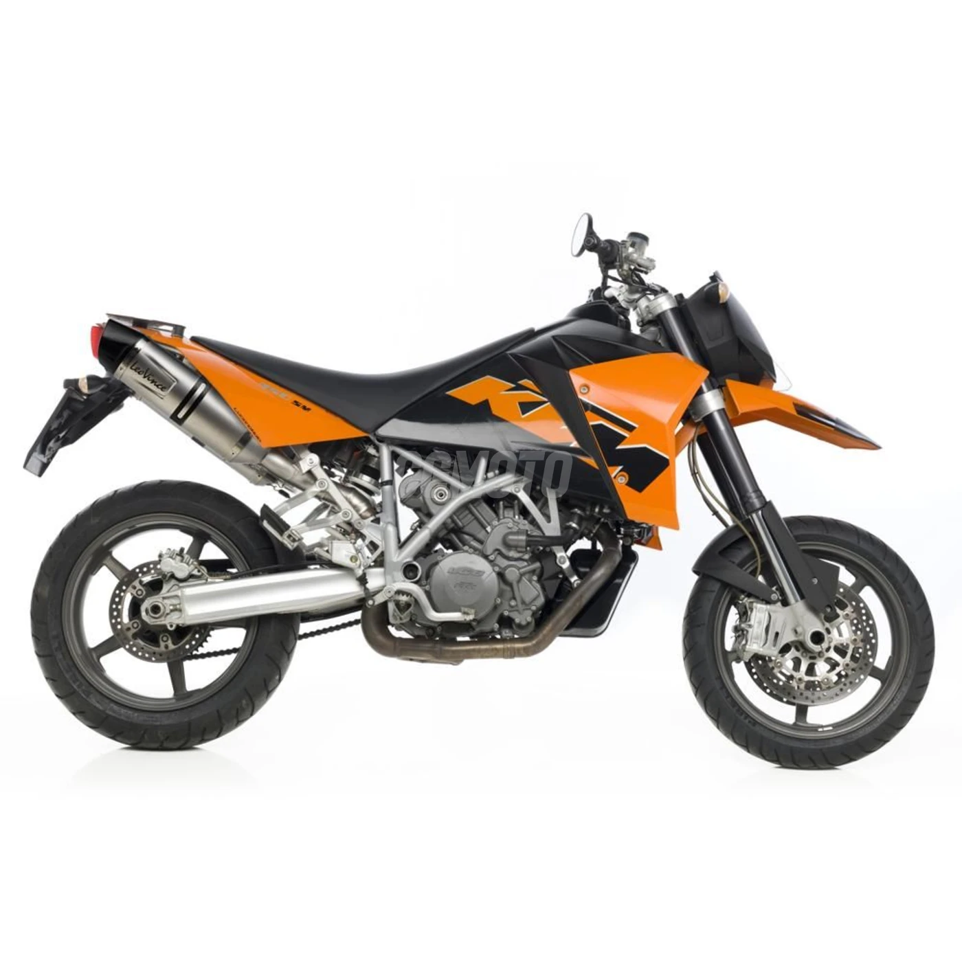 SBK LV ONE EVO KTM 950/990 SM/R i.e. (SUPERMOTO) INOX 2 SLIP-ON