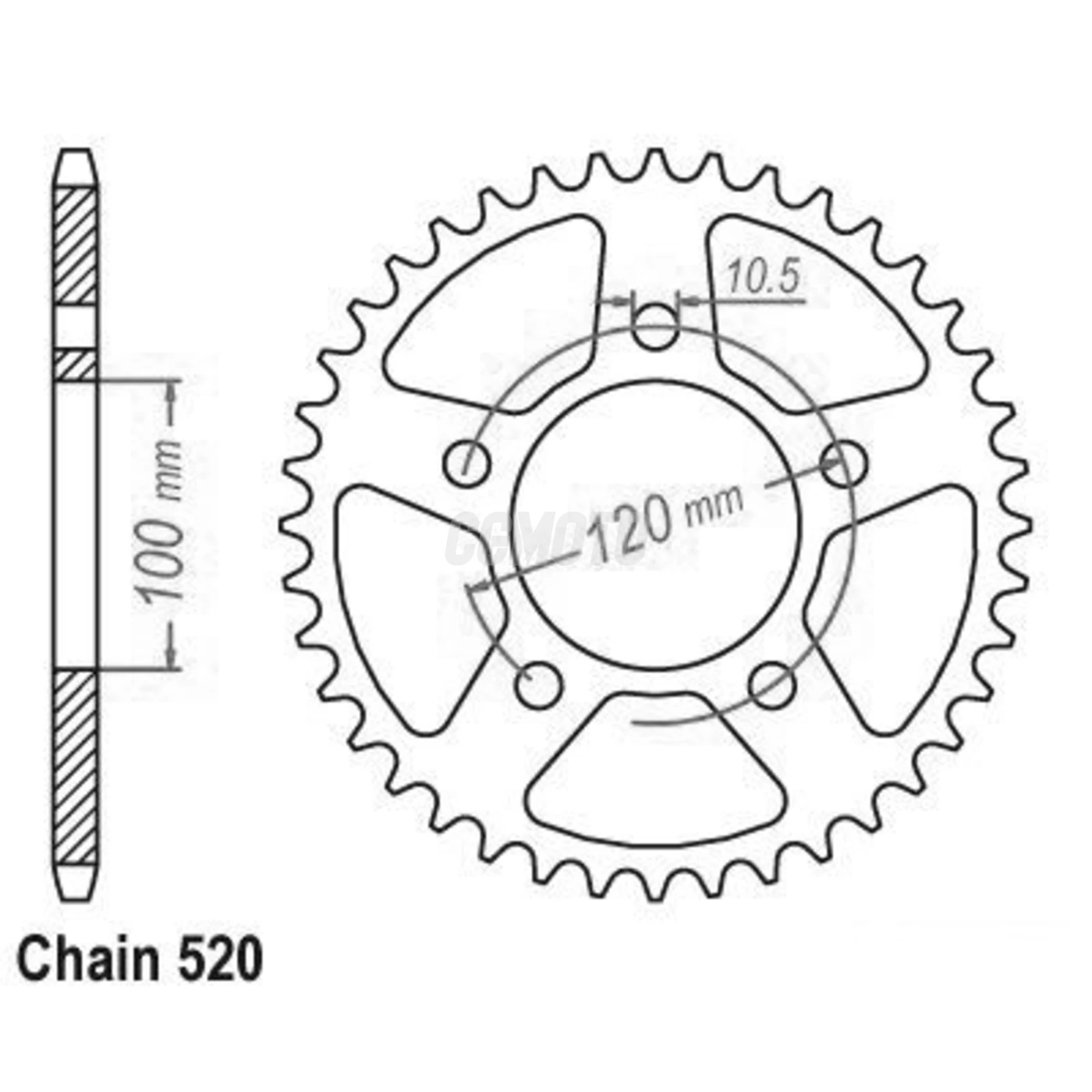 Kit Chaine Origine APRILIA TUAREG 660 EURO 5 ABS 16x42