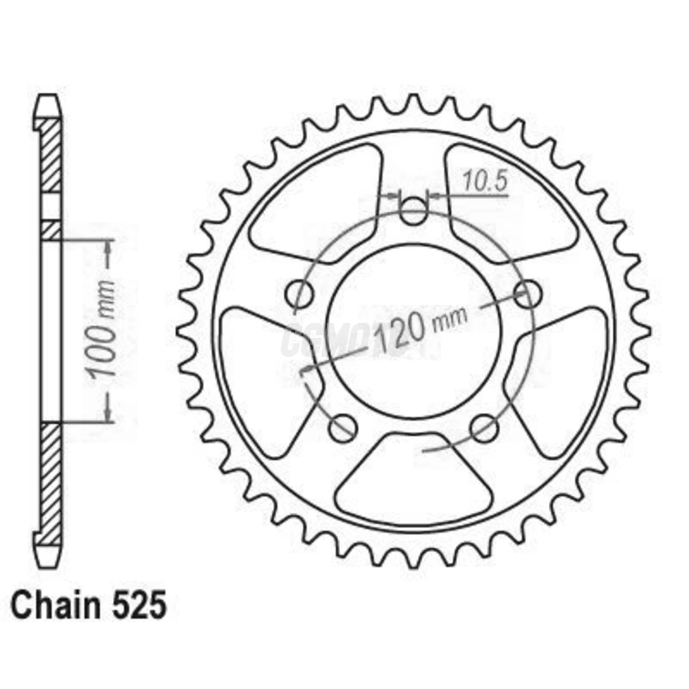 Kit chaine Aprilia Sl 1000 Falco