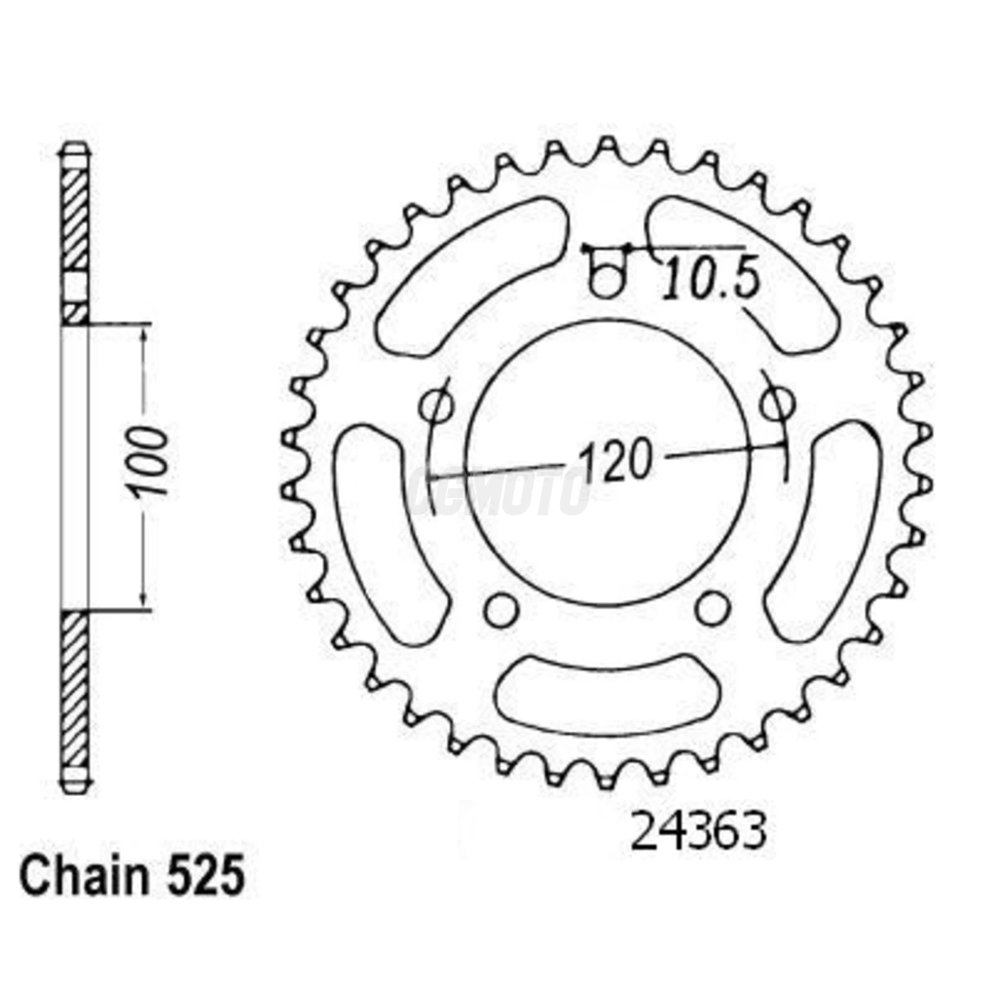 Kit chaine Aprilia Tuono V4 1100