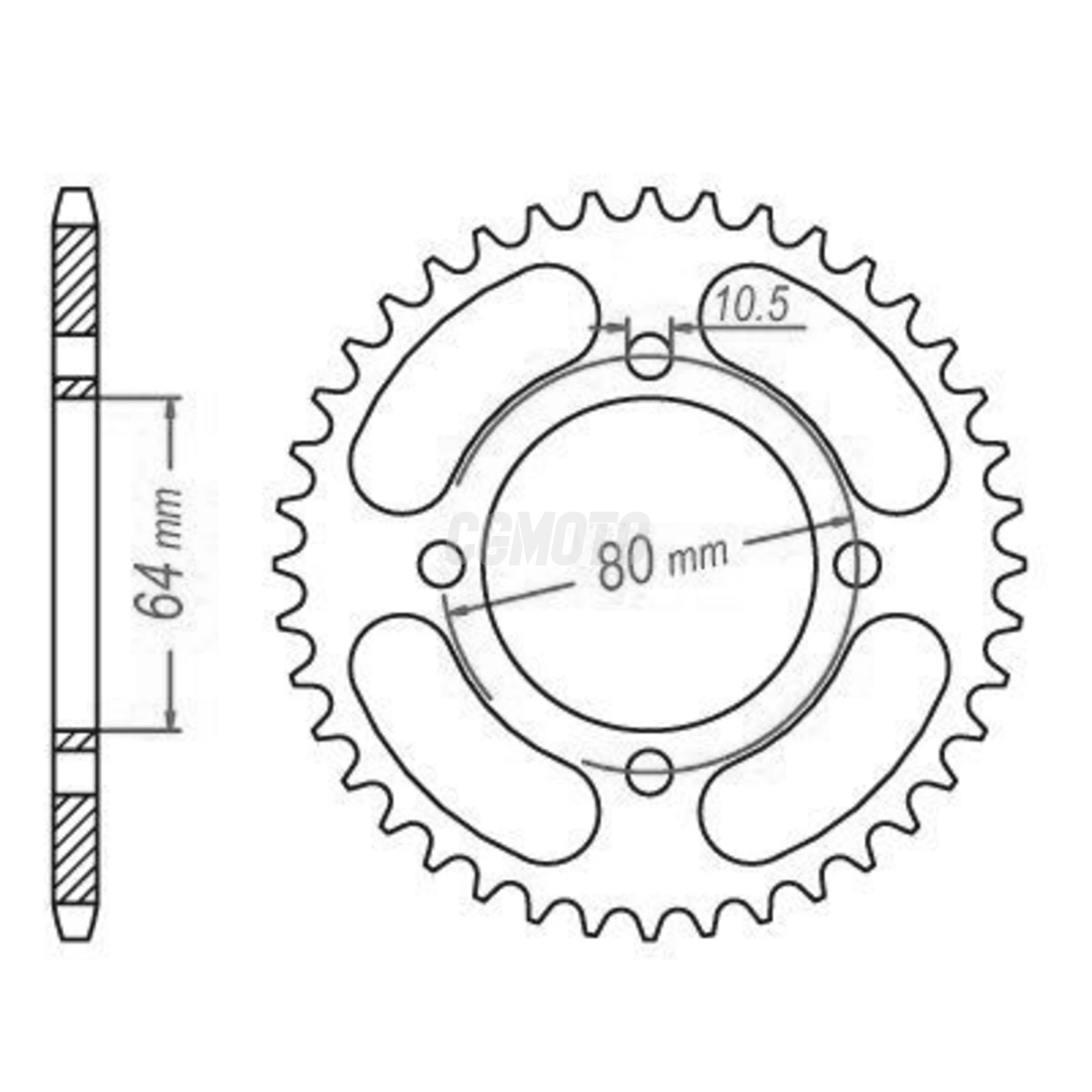 Kit chaine Aeon 125/180 Cobra