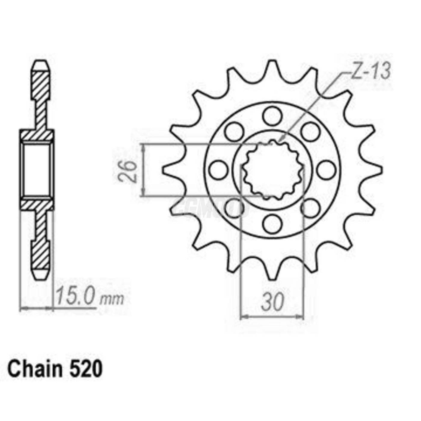 Kit Chaine Origine BMW S1000RR 17x45 525 