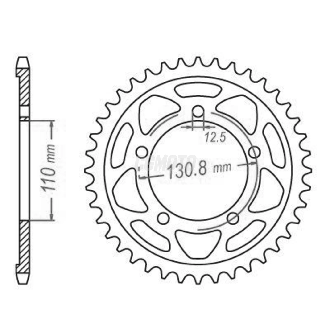 Kit Chaine Origine BMW S 1000 R 17x45