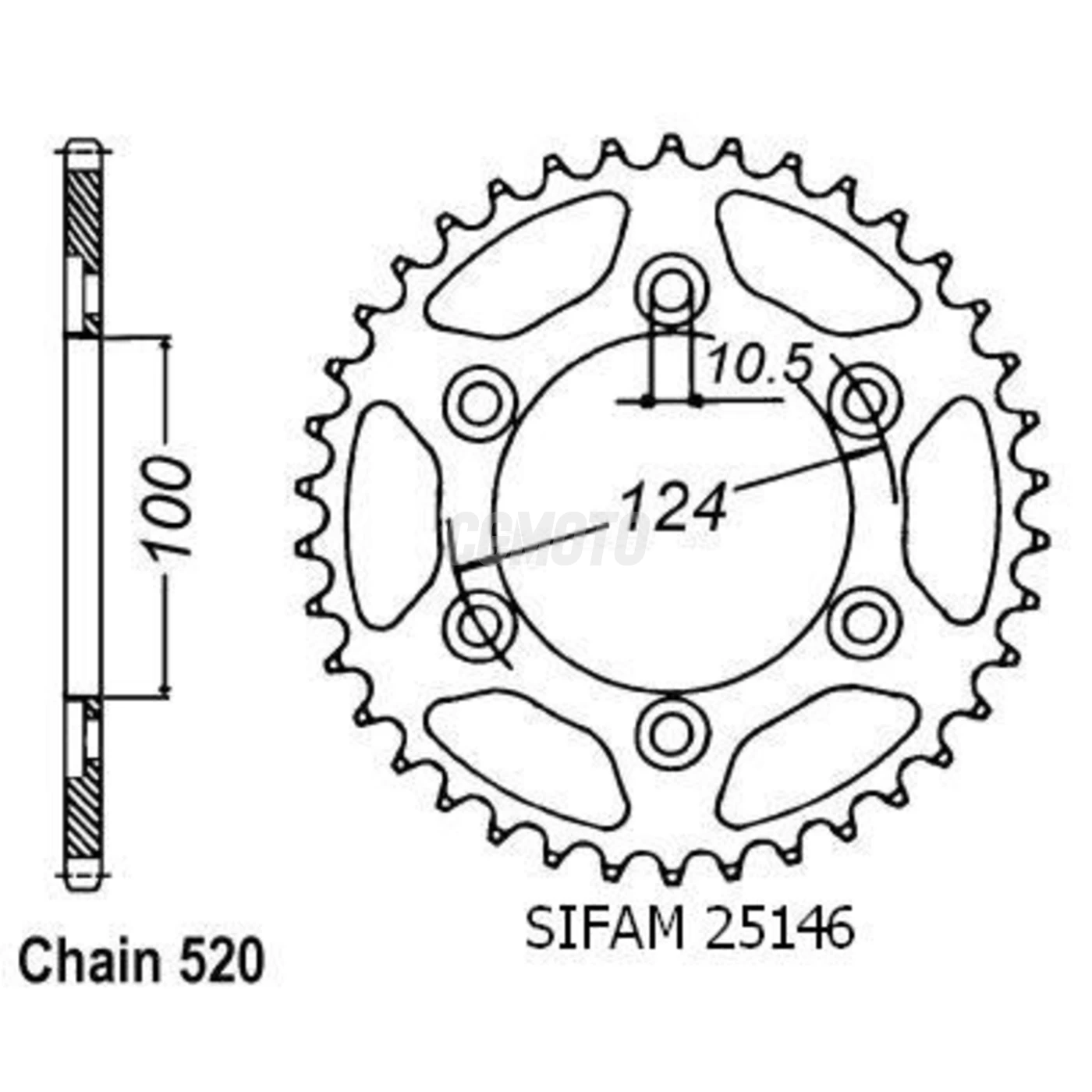 Kit chaine Ducati 750 Ss