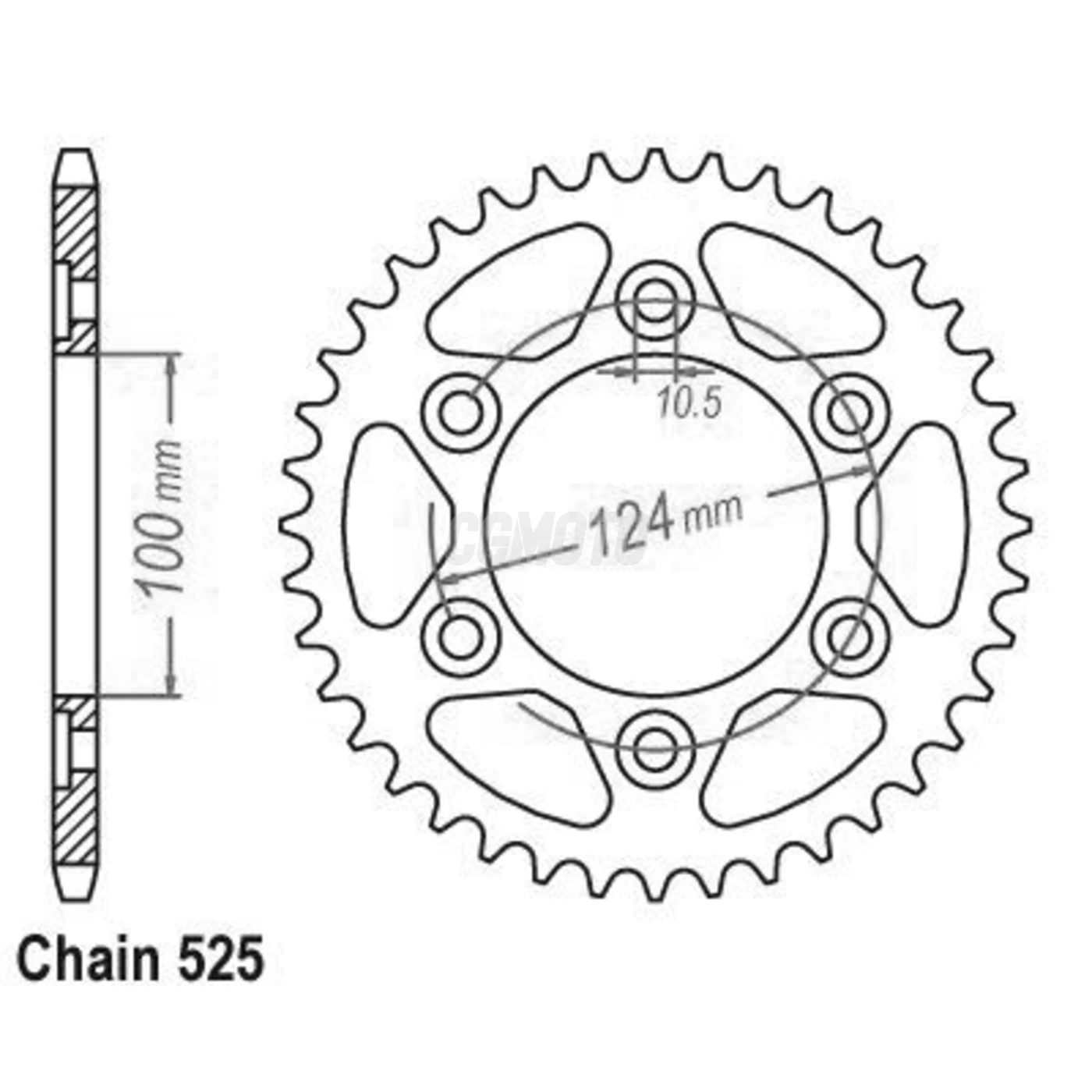 Kit chaine Ducati 944 St2 / 992 St3