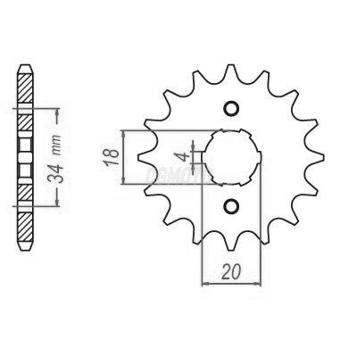 Kit chaine Daelim Vs 125