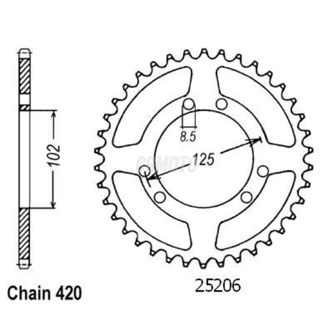 Kit chaine Derbi Senda 50 R DRD X-TREME