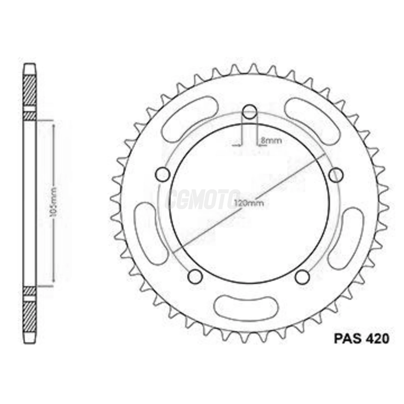 Kit chaine Gilera 50 Eaglet