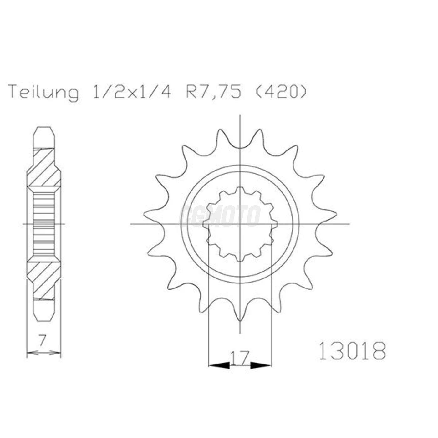 Kit chaine Generic Trigger 50 Sm