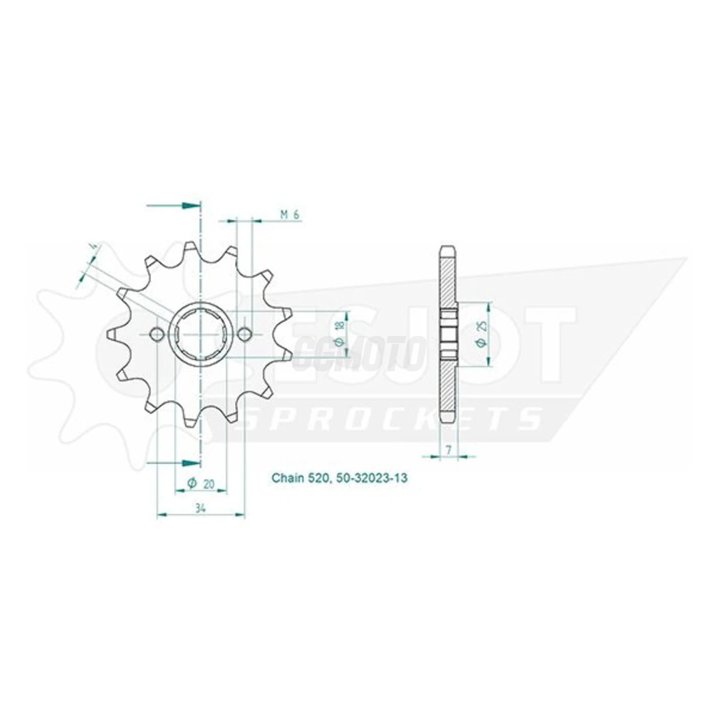 Kit chaine Honda Nsr 125 Tc 01