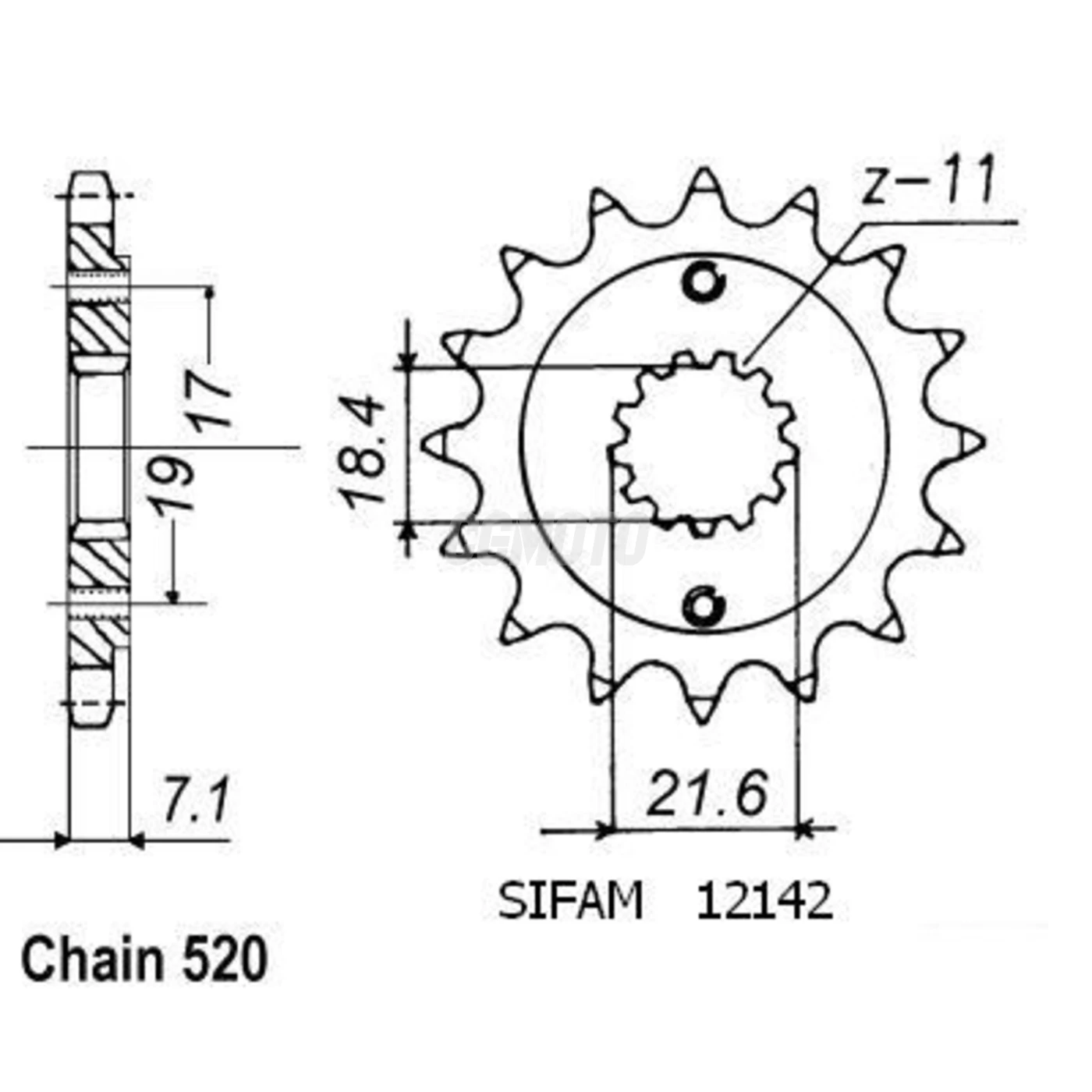 Kit Chaine Honda Xr 250 R 1996-2001 13x48