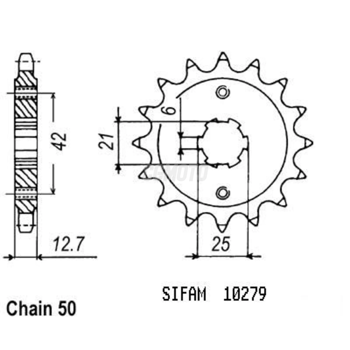 Kit chaine Honda Cb 500 F