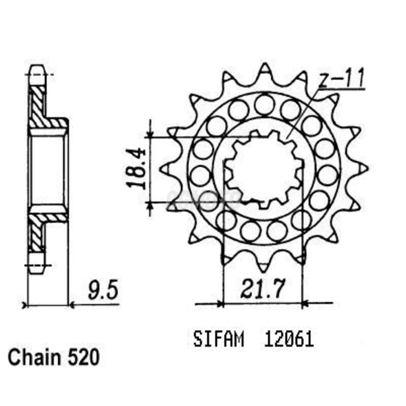 Kit Chaine Honda Cr 500 Rg Rh 1986-1987 14x51