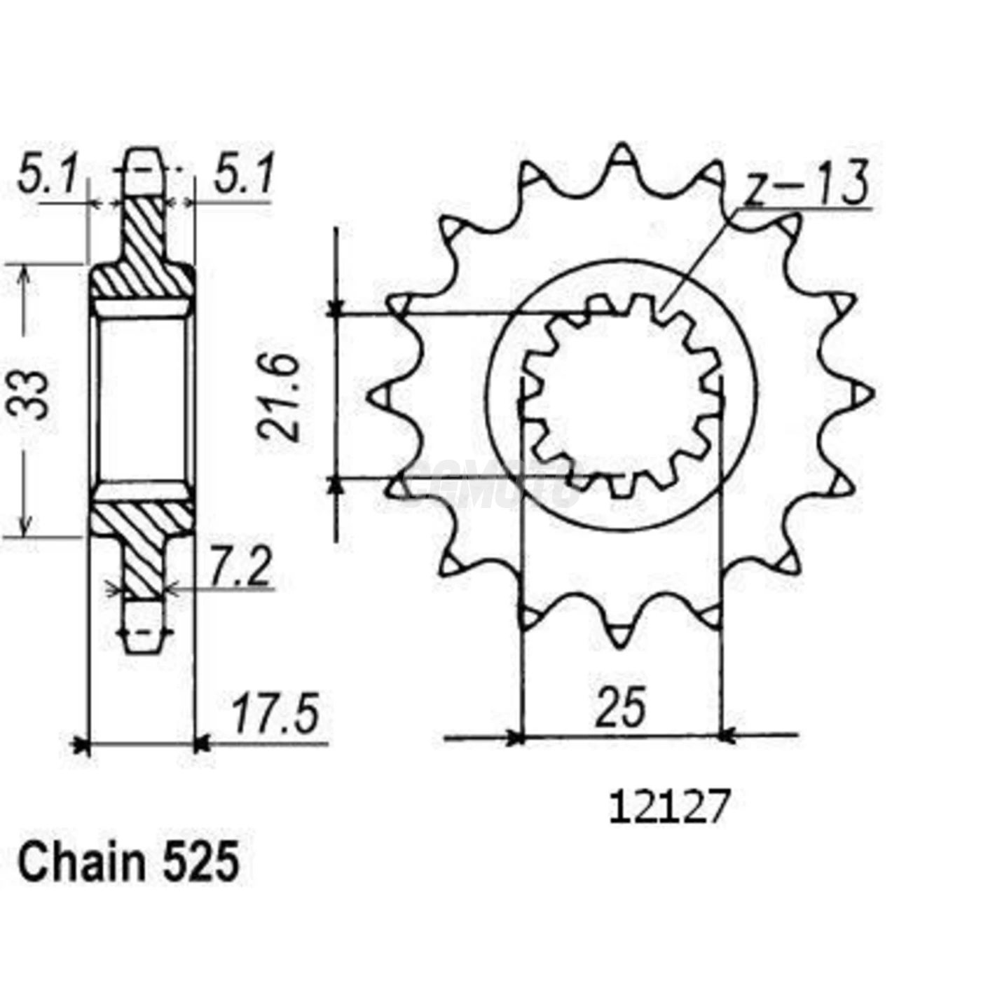 Kit chaine Honda Cbf 500