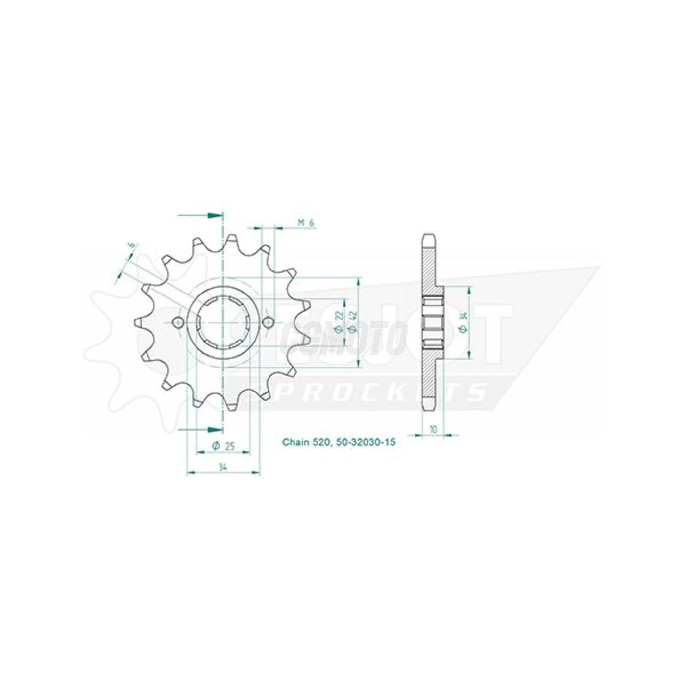 Kit chaine Honda Nx 650 Dominator