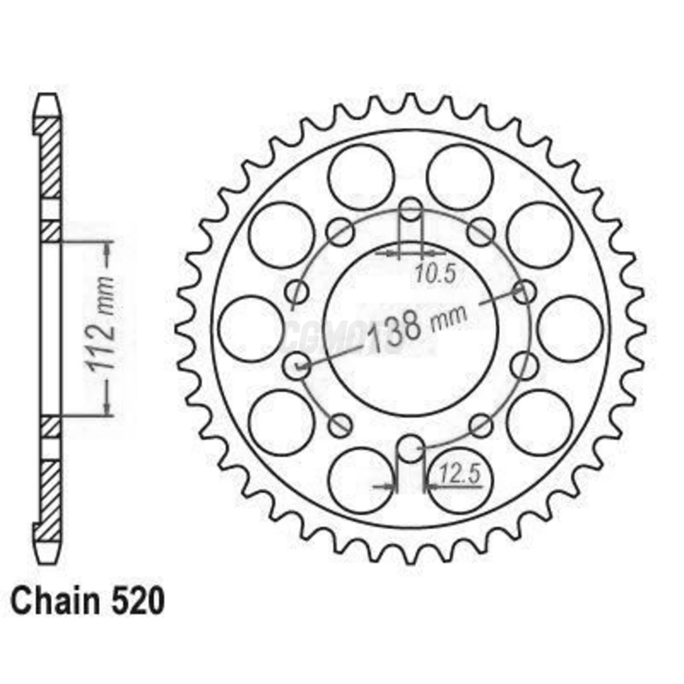 Kit chaine Honda Nc 700 S/X