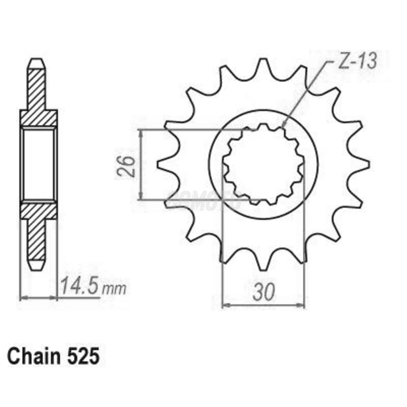 Kit chaine Honda Rc 45 Rvf 750