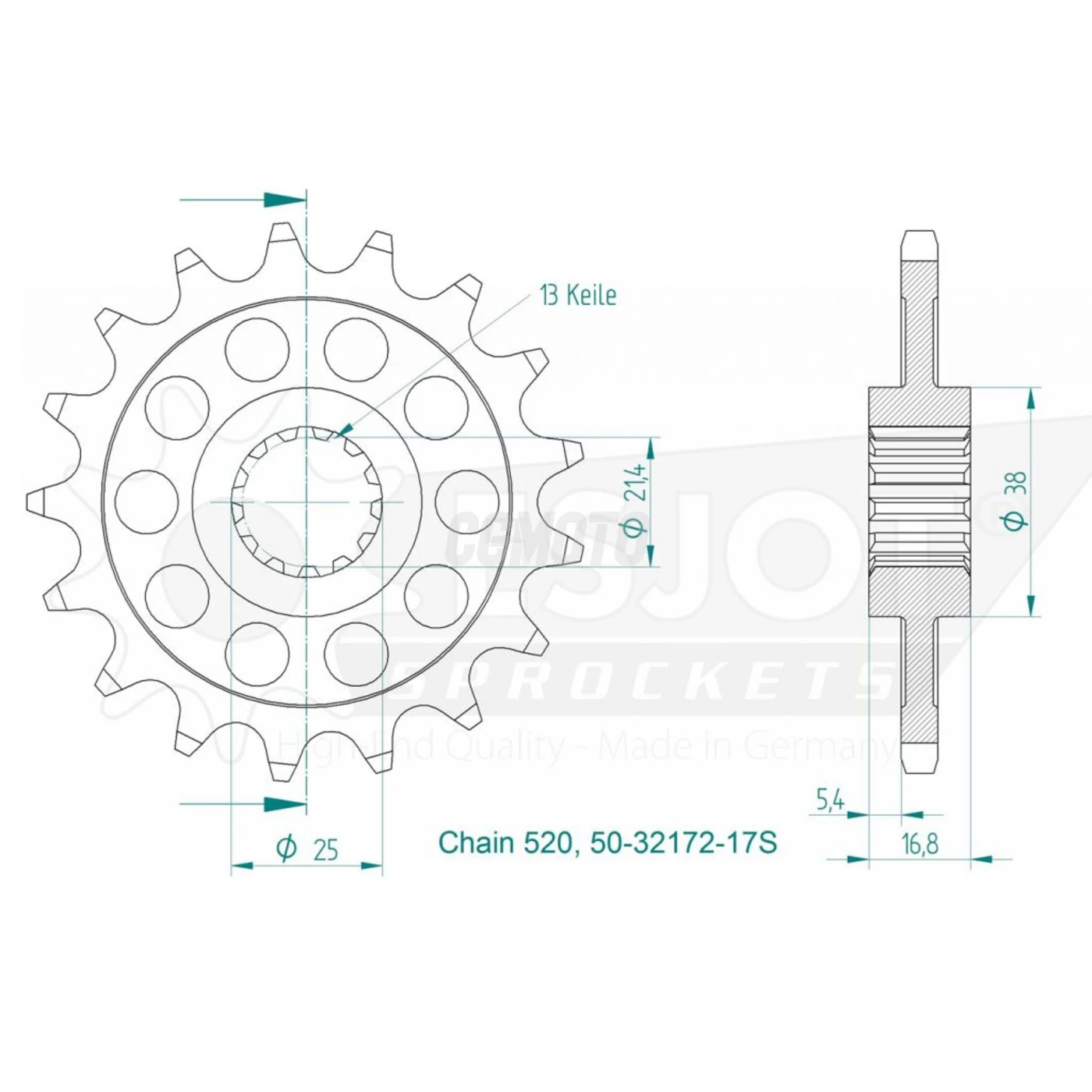 Kit chaine Honda X-Adv 750 2016