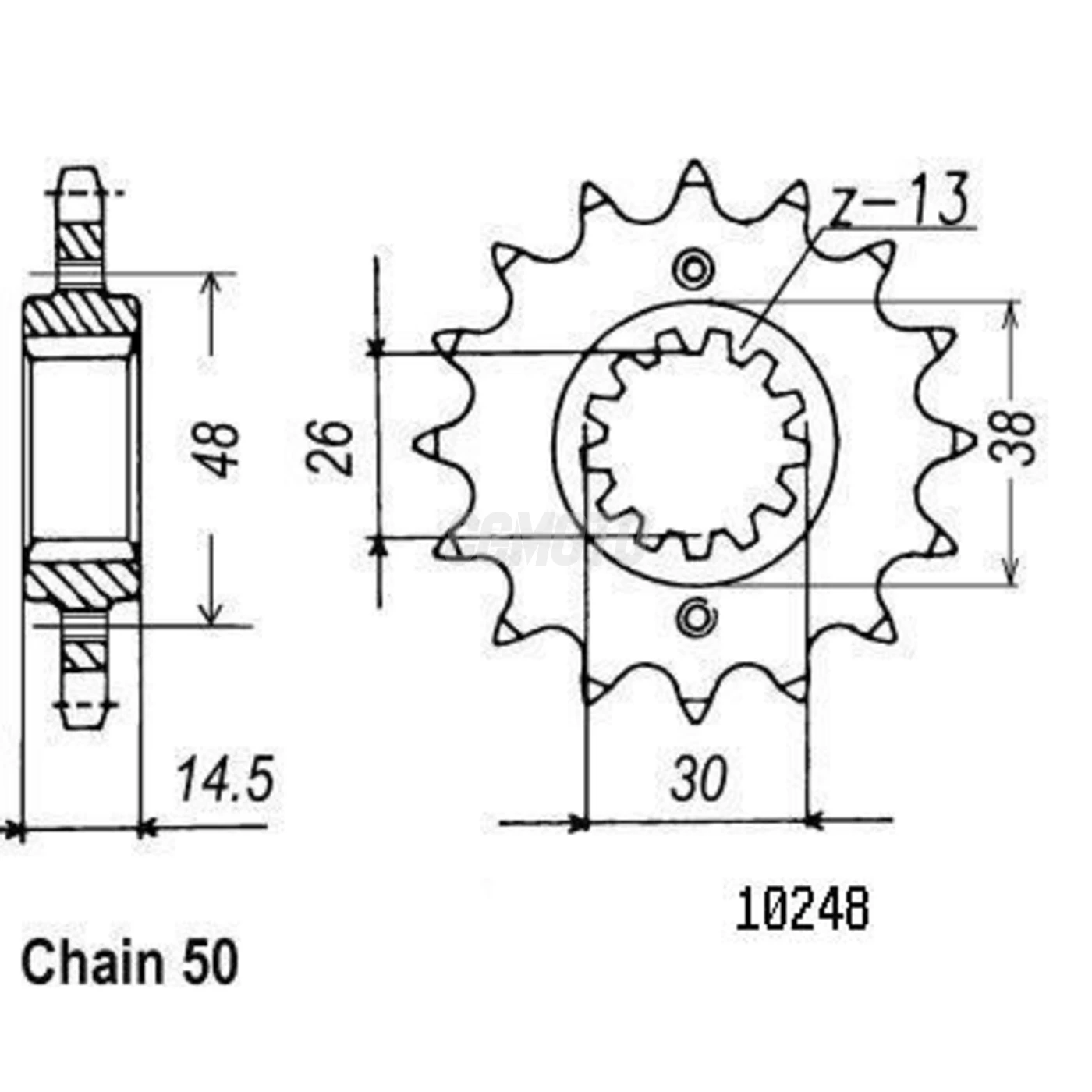 Kit chaine Honda Cb 1000 Fp