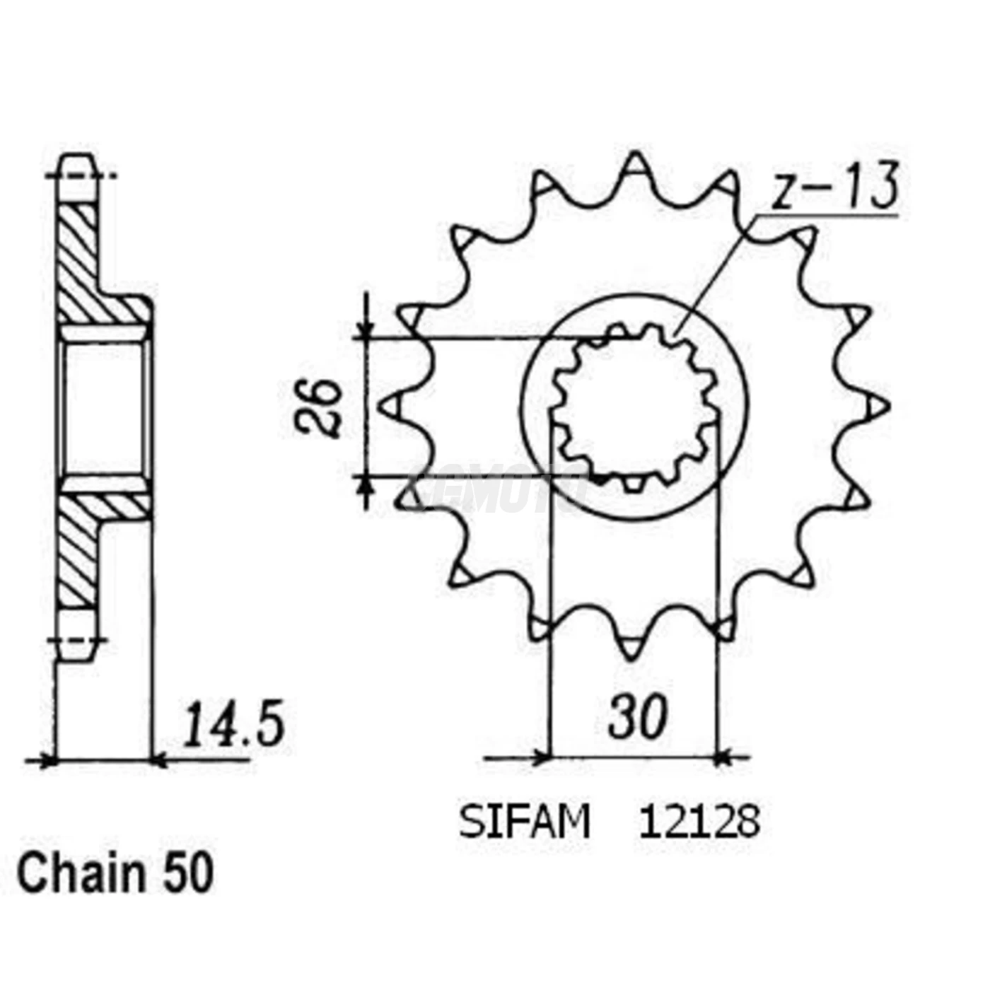 Kit chaine Honda Cbx 1000