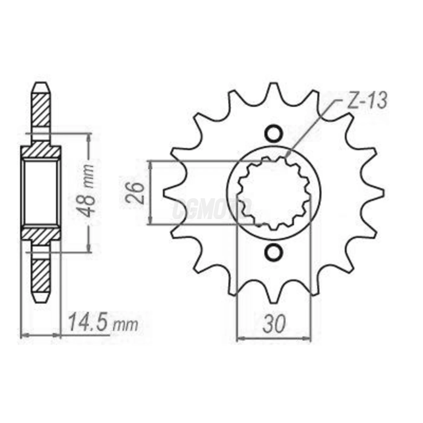 Kit chaine Honda Cb 1100 D