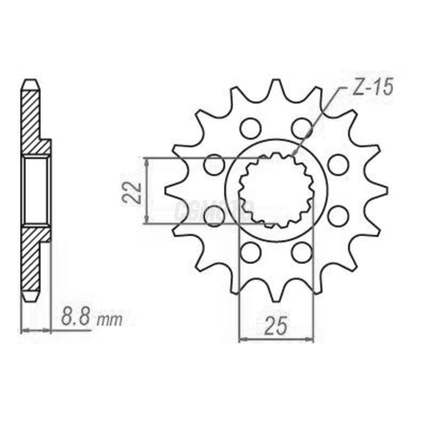 Kit Chaine Origine HUSABERG FS 570 14x38