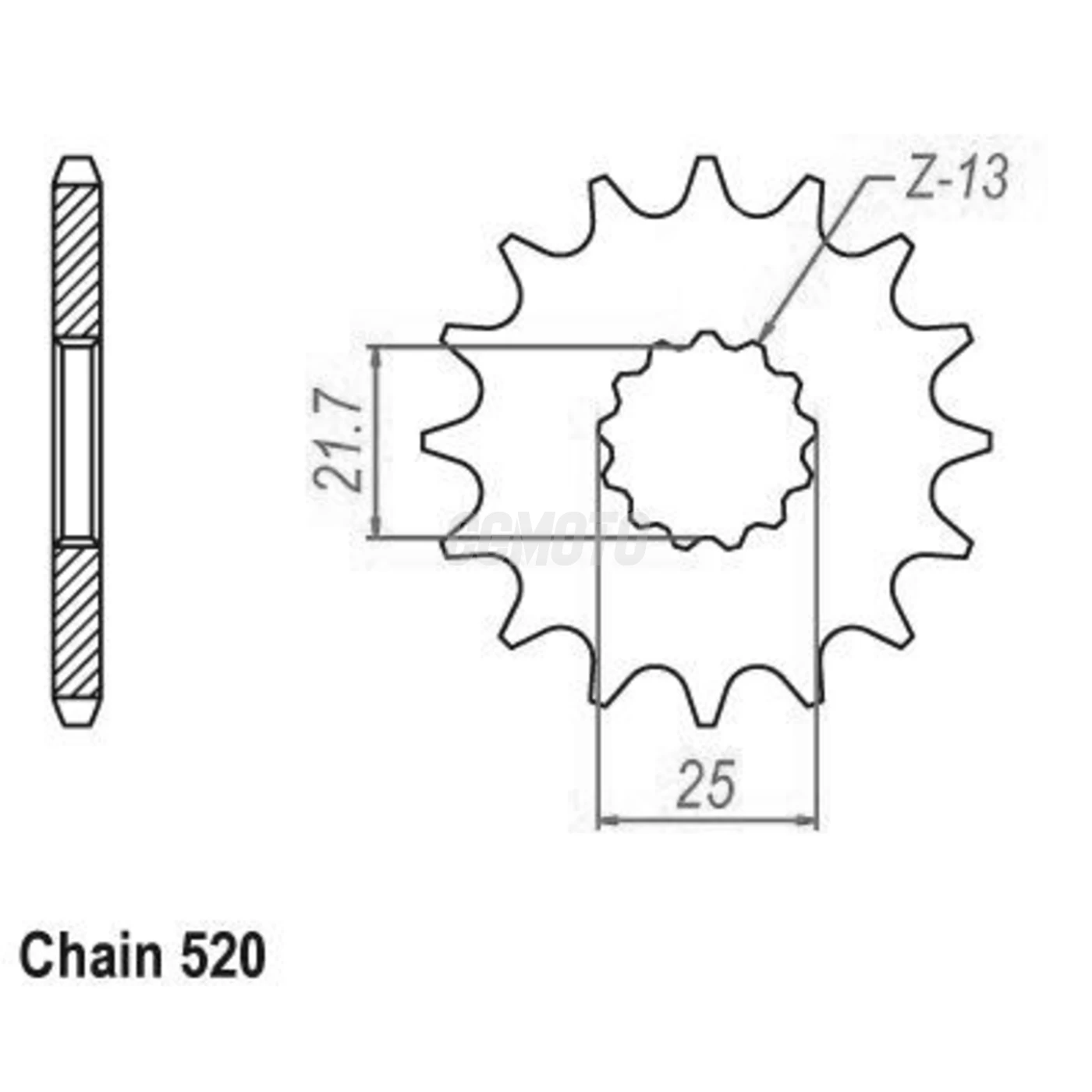 Kit chaine Kawasaki Kx 250