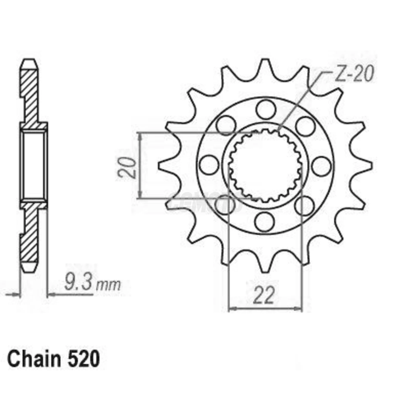 Kit chaine Kawasaki Kx-f 250 4t