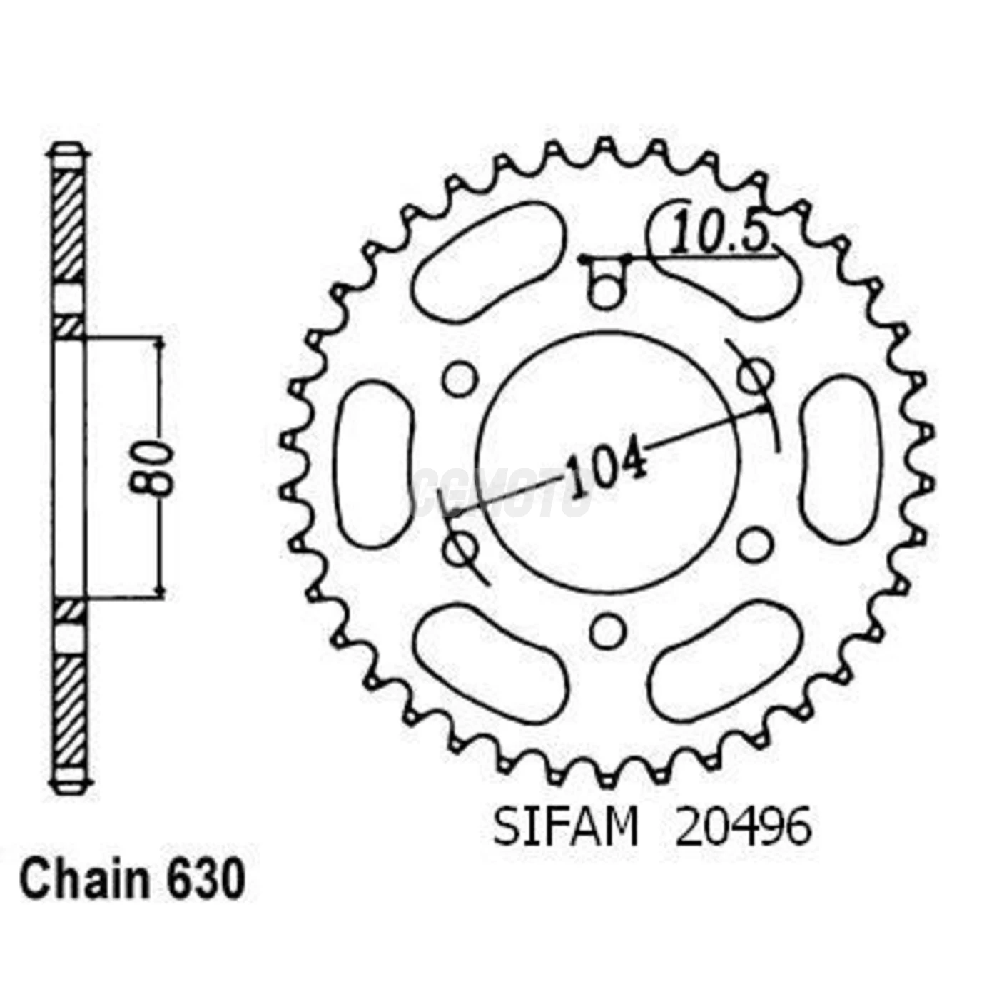 Kit chaine Kawasaki Z 750 H Ltd