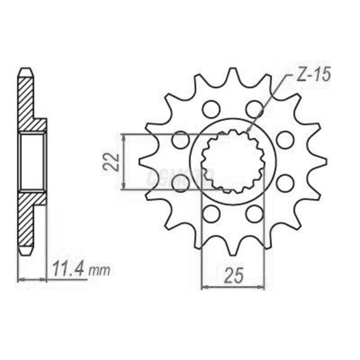 Kit chaine Ktm Lc4-e 640 Enduro