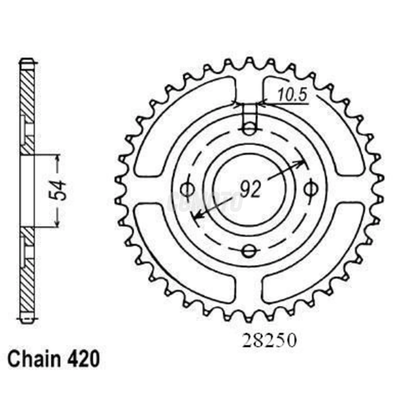 Kit chaine Mbk 50 X-power