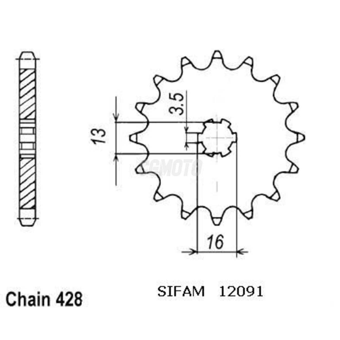 Kit chaine Suzuki Ts 80 Er