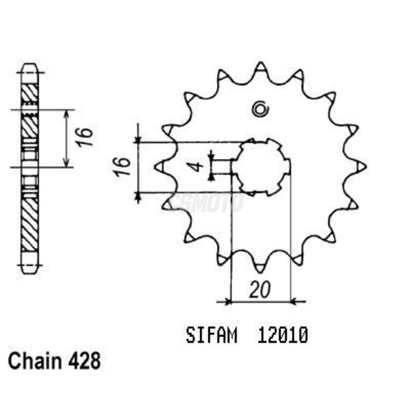 Kit chaine Suzuki Rv 90